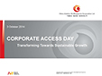 Corporate Access Day 2014 –“Transforming Towards Sustainable Growth"